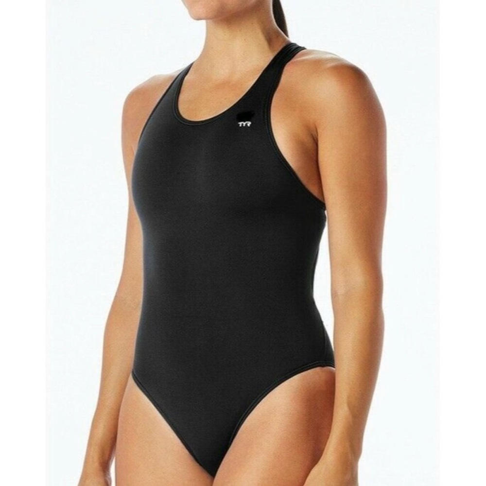 TYR Swimsuit One Piece NEW With Tags Size 34 Medium UPF 50+ Black
